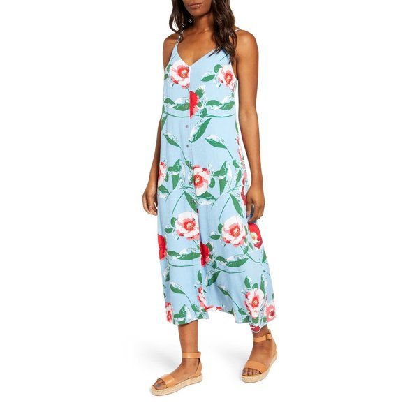 Gibson Dresses & Skirts - NWT Nordstrom Gibson Strappy Button Midi Sundress